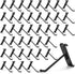 40 Pack Gridwall Hooks - 4 Inch Metal Slat Wall Hanging Display Hooks for Organization, Black Gridwall Accessories