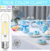 Bulb Dimmable 4000K 6W, 60 E26 Bulbs, T10 Bulbs 90+CRI 600LM, 6 Pack GvvooHome Tubular LED Edison Neutral White, watt