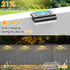 16 Pack) Mancra Solar Step Lights Outdoor, Solar Deck Lights Waterproof Outdoor Lighting for Patio Fence Stairs Post
