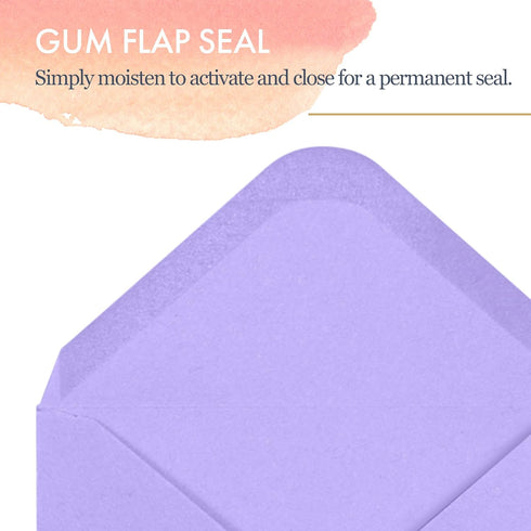 Gift Card Envelopes - Gummed 100-Count Mini Envelopes, 10 Colors, 4 x 2.7 Inches