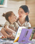 MSDADA Adjustable Metal Book Stand: Portable Cookbook Holder for Recipes, Textbooks, and Documents (Purple)