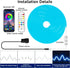 19.68ft 24V IP67 KANTUTOE LED Neon Rope Lights, RGB LED Light Strip, Music Sync App/Remote Control DIY Rope Light