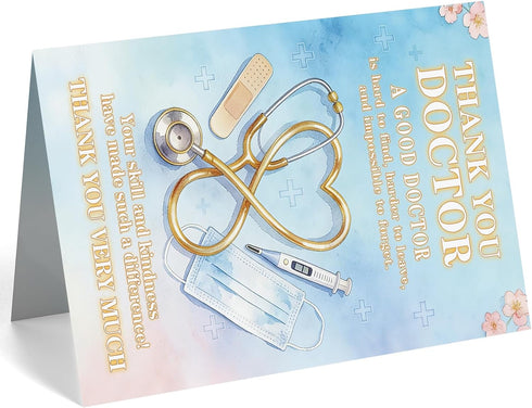 MOROLURU Thank You Doctor Card Appreciation Card for Doctor or Medical Professional, Gratitude Greeting Card