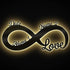 Namofactur Personalized Infinity love Sign - You and Me LED Night Light Sign - Personalized Valentine's day gifts