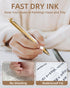 Nicpro 13PCS Pastel Gel Ink Pen Set with Case, 0.5mm Fine Point Pens, 12 Black Ink Pens with 1 Highlighter