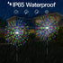 4 Pack Lights,120Led Outdoor Solar Garden Lights,Firework Lights Waterproof Decorative Pathway Firefly Lights Solar