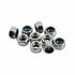 DMDZ HEYDAY 10Pcs M12 1.25mm 304 x Nylon Insert Hex Lock Nuts, Stainless Steel Locknuts,Silver Tone
