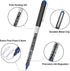 Shuttle Art RollerBall Pens, 25 Pack Blue Fine Point Roller Ball Pens, 0.5mm Liquid Ink Pens for Writing Journaling Taking Notes School Office by Shuttle Art