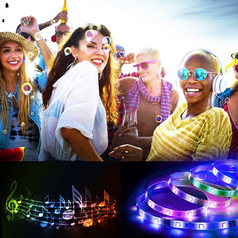 20ft, RUISHINE Battery Operated LED Strip Lights Battery Powered LED Strip Lights for Bedroom Color Changing APP