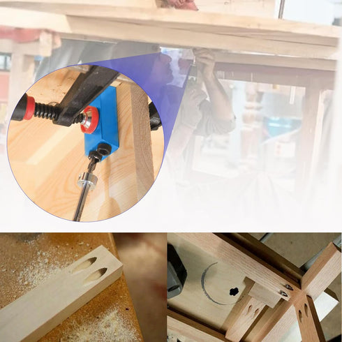 Pocket Hole Jig 14Pcs Kit - Woodwork Guides Joint Angle Tool Carpentry Locator - 15 Woodworking Inclined Hole Fixture 6/8/10mm Drill Bits Dowel Screw Drill Jig Joinery Kit Carpenters