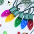 25Ft Lights,C9 26 Bulbs (1 Multicolor Christmas Christmas Lights Outdoor with Clear Glass Colorful Spare), Hanging