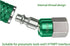 Yolass Air Tool Fittings, 1/4"FNPT 360° Swivel Utility Industrial Air Hose Fittings, 2Pcs 1/4"NPT Plug