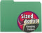 Smead Interior File Folder - 1/3-Cut Tab, Letter Size, Green, 100 per Box
