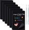 Black Sticky Notes, 4x6 Post It Notes with 2 Metallic Pens, Large Black Post It Notes for School Home Office