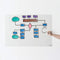 Think Board 2’x3’ Whiteboard Wall Sticker - Self-Adhesive Peel & Stick Decal for Home, Office & Dorms