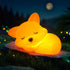 Dimmable YuanDian Fox Night Light, Squishy Fox Silicone Lamp Novelty Gifts, Rechargeable Timer Bedside Touch Nightlight