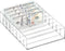 XUWAIDSGN Large Acrylic Cash Organizer - 8 Section Clear Money Budget Tray, Plastic Divider Bill Storage Holder (Clear)