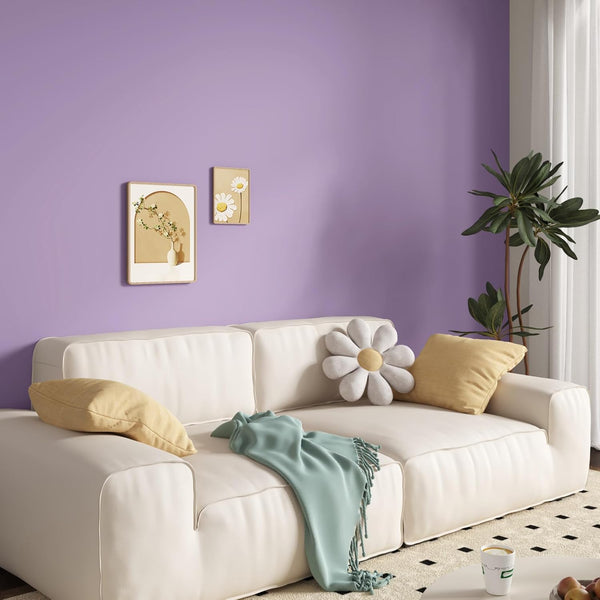 Light Purple Peel and Stick Wallpaper, 17.7 x118 Contact Paper for Cabinets and Countertops, Waterproof Removable