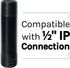 JS Jackson Supplies Black Shower Arm, 3 in. for Ceiling-Mounted Rainfall Showerhead