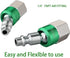 Yolass Air Tool Fittings, 1/4"FNPT 360° Swivel Utility Industrial Air Hose Fittings, 2Pcs 1/4"NPT Plug