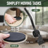 Heavy Duty Furniture Moving System, Lifter Tool and 4 Sliders for Easy Moving and Lifting, Supports Up to 900 lbs