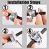 10pcs 3/4Inch Clamp Type Cable Connectors for Metallic Conduit, Protect Cables Silver
