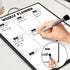 Weekly Planner Dry Erase Calendar for Wall Hanging, 16"x12" Aluminum Frame Whiteboard Calendar with Handle, Portable White Board as Office To Do List, Meal Planner for Home Kitchen by Sliandtelly