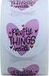 hylabelest 1.5 Inch 500 Roll10 Thank You Stickers Pretty Things Inside lables for Envelope Seals,Cards