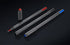 Pentonic Ballpoint Pens In Pen Organizer, Bulk 50 Count, Assorted Colored Ink (Red, Black, Blue), 1.0 mm Medium Point, Smooth Writing (PEN12086)