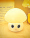 Gusweet Cute Mushroom Lamp, Tap-to-Glow Squishy Silicone Lamp with 7 Colors & Eye-Caring