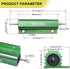 Twidec/2Pcs 100W 8 Ohm Wirewound Resistors, Aluminum Housed Resistor for Power Supply Equipment