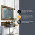 9 9 47 587451 Design House Vintage-Inspired Schoolhouse Pendant Light, in x in x in, Satin Gold, Clear Seeded Glass