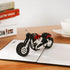 Liif Motorcycle Mania Father's Day Pop Up Card for All Occasions, Birthday, Congratulations Card, Unique Gifts