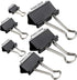 Binder Clips Paper Clamps Assorted Sizes 200 Count (Black) Jumbo, Large, Medium, Small, Mini, Micro with Box