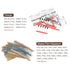 PATIKIL 1490Pcs Electronics Component Assortment Kit, Metal Film Resistors, LED Diodes, Common Diodes, Transistors