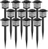 GIGALUMI Solar Outdoor Lights,12 Pack LED Solar Lights Outdoor Waterproof, Solar Walkway
