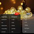 SeaShine 13ft 20LEDs IP65 Rechargeable Battery Operated String Lights - Crystal Globe String Lights, Waterproof Battery