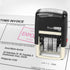 ExcelMark 7820 Self-Inking Rubber Date Stamp - Great for Shipping, Receiving, Expiration Dates (Black Ink)