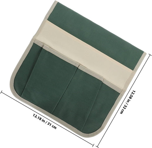 Garden Kneeler Seat Tool Bag with Striped Pattern Multifunctional Kneeling Bench Pouch for Gardening Tools Storage