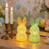 Generic 3D Lighted Easter Bunny Figurines, Printed Hollow Out Bunny Lamp, Light Up Easter Rabbit Decoration for Home