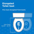 G009921325 Gerber Elongated Toilet Seat with Cover, Soft Close, No Slam, Quick & Easy Install, Heavy-Duty Plastic