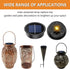X-PREK 2 Pack Replacement Solar Light Parts, 7 Lumens Warm White LED Light Bulbs, Waterproof Solar Light Replacement