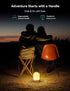 4000mAh 4-Level Dimmable Tubicen Outdoor Table Lamp Waterproof Portable Camping Lantern Brass Battery Rechargeable Lamp
