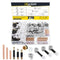 270Pcs 3 in 1 Furniture Connecting Kit with Wood Dowel Pins, Nickel Plated Cam Lock Nuts, Screws, Bolts
