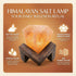Generic Dimmer, Himalayan Salt Lamp Diamond Shape Hand-Carved Pink Rock Salt Light with Warm Mood Lighting for Bedroom