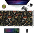Vintage Mushroom Large Mouse Pad Extended Gaming Mouse Pad Waterproof Desk Mat with Stitched Edge,Non Slip Base Keyboard Mouse pad for Home Office 35.4" X 15.7" by Uiaoiais