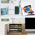 Bamjoy Bamboo 5 Tier Desktop Organizer, Paper Organizer Mail Sorter with Adjustable Shelves for School Home Office