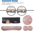 Ergonomic Mouse Pad with Wrist Support Set, Keyboard Wrist Rest for Laptop Gaming Office, Pink Glitter
