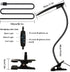 3 3000-6000K 10 8W 40 LiFMIRA Clip on Lamp USB Reading Light Color Modes and Brightness LED Flexible Gooseneck Desk