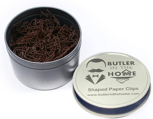 Jesus Christ Shaped Paper Clips, 100 Count Brown, Great for Collectors or Religious Gift, Comes in Round Tin